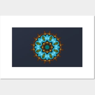 Fractal mandala Posters and Art